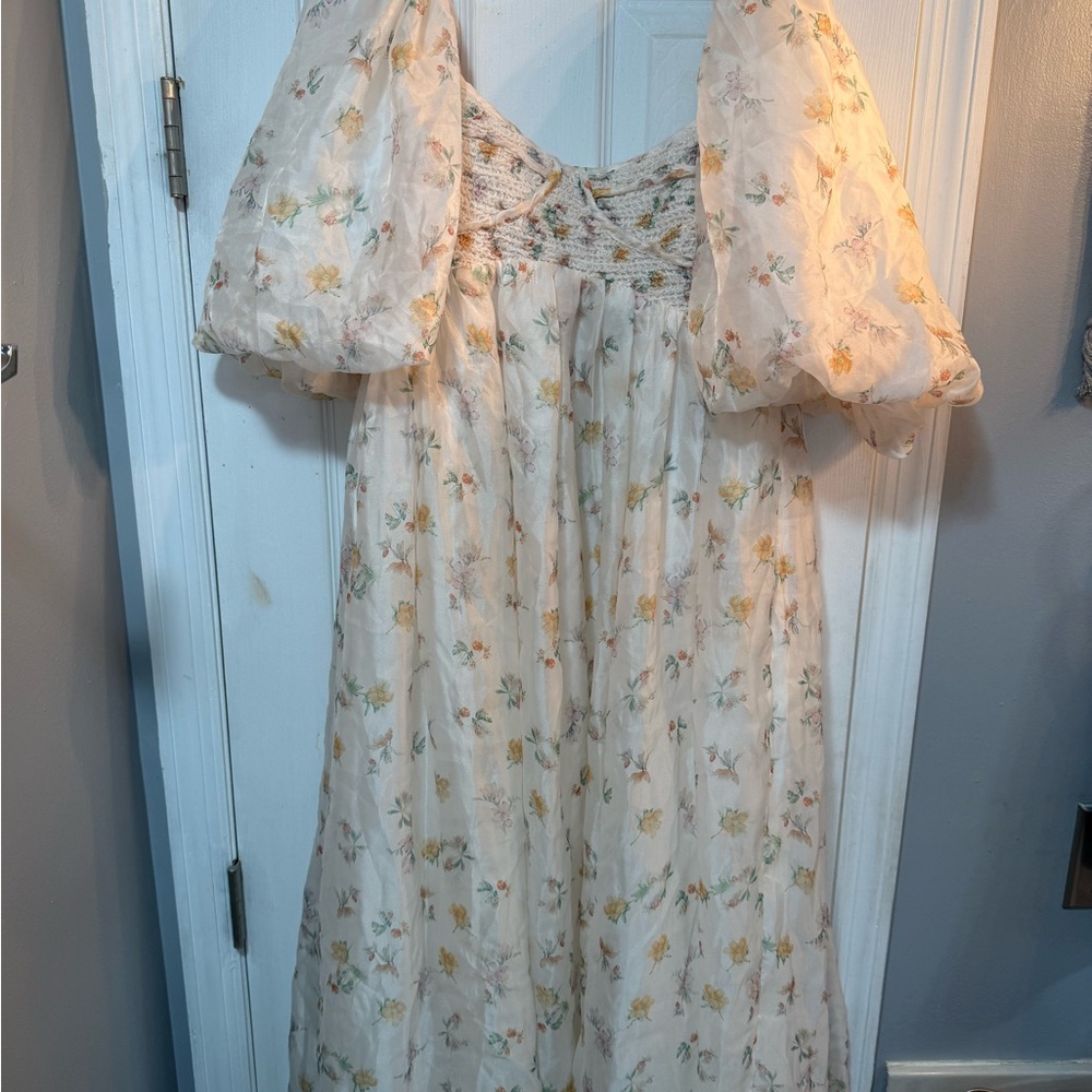 Floral Cream Worth Collective dress